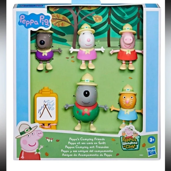 Peppa Pig Mini Camping Friends Mini Figures Candy Cat, Danny Dog, Suzy Sheep - Picture 1 of 2